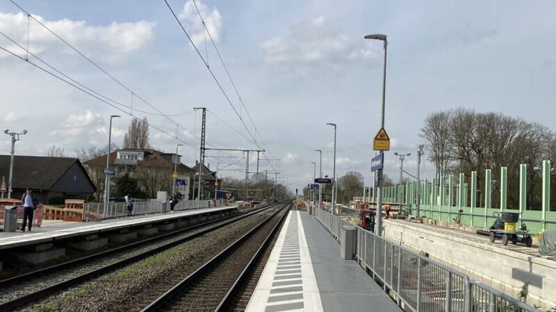 Die Bahn baut: Neue Bahnsteige in Voerde bald benutzbar