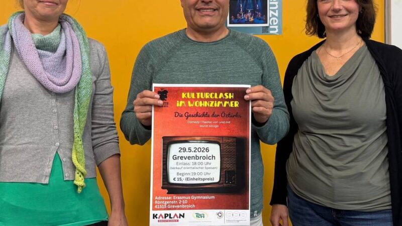 Vielfalt in Grevenbroich: Bühne frei für den „Kulturclash“ – Comedy-Theater am Erasmus