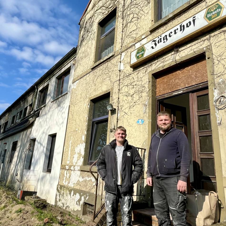 Baustelle im früheren Traditionslokal: Der alte Gocher Jägerhof wird umgebaut
