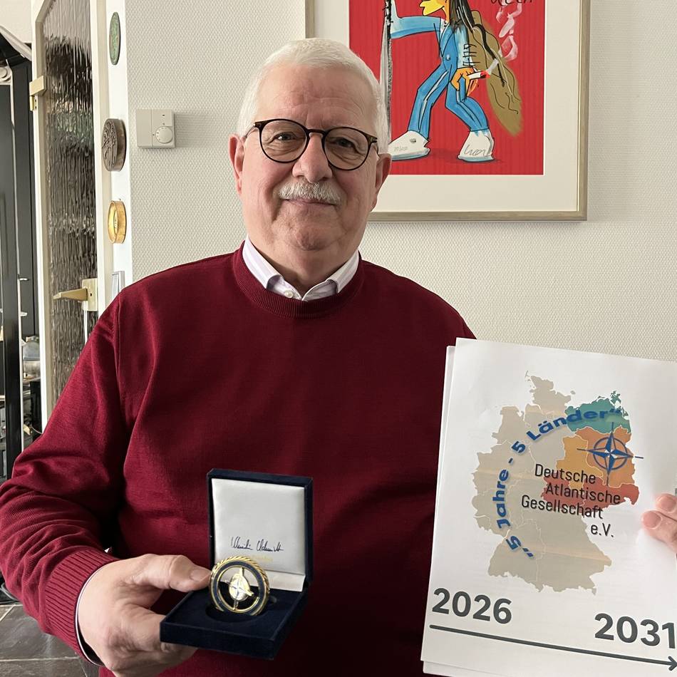 Ein Gocher bei der Atlantischen Gesellschaft: Mike Urban will Nato-Themen verständlicher machen