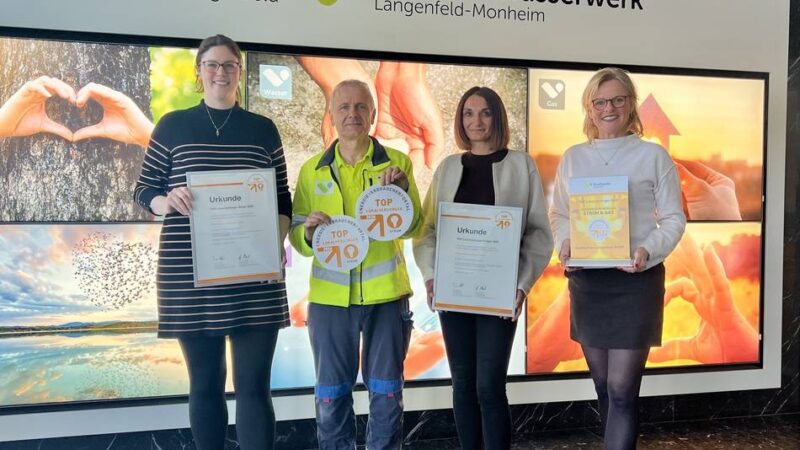 Langenfeld: Stadtwerke sind zum 16. Mal in Folge „TOP-Lokalversorger“