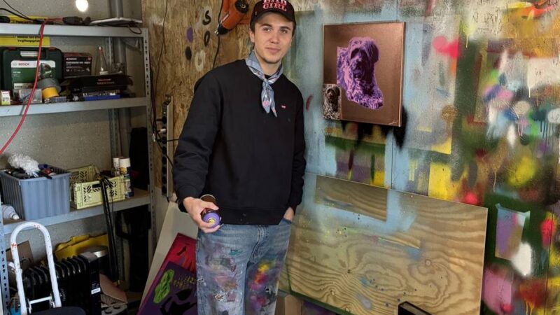 19-Jähriger aus Moers: Vom Hobby- zum Auftragskünstler