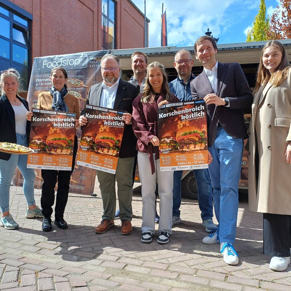 Streetfoodsaison 2026 in Korschenbroich: Am Kirchplatz Eröffnung des ersten Feierabendmarkts 2026