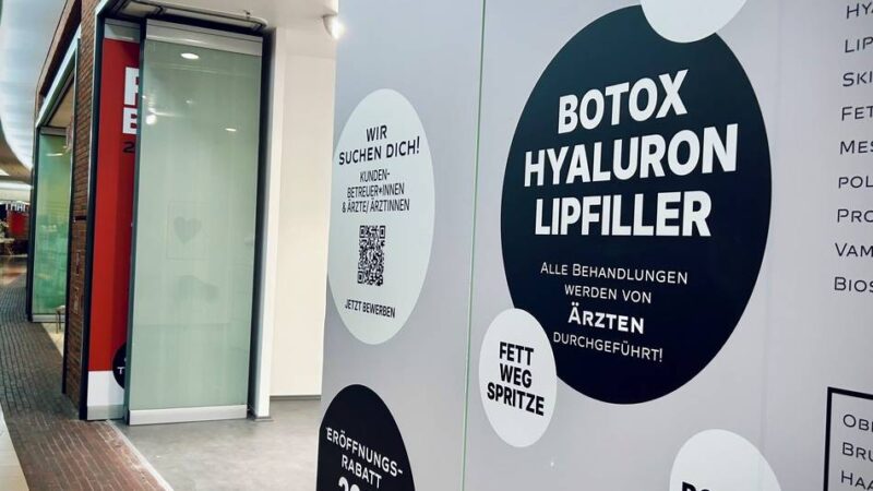 Schönheitspraxis in Duisburger Einkaufszentrum: Kostenloser Beauty-Eingriff zur Eröffnung? „Botox ist doch kein Freibier“