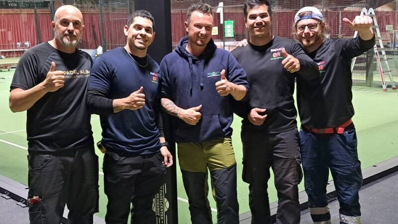 Trendsport hält Einzug im Heiderhof: Spanisches Bauteam bringt Padel-Boom nach Grevenbroich