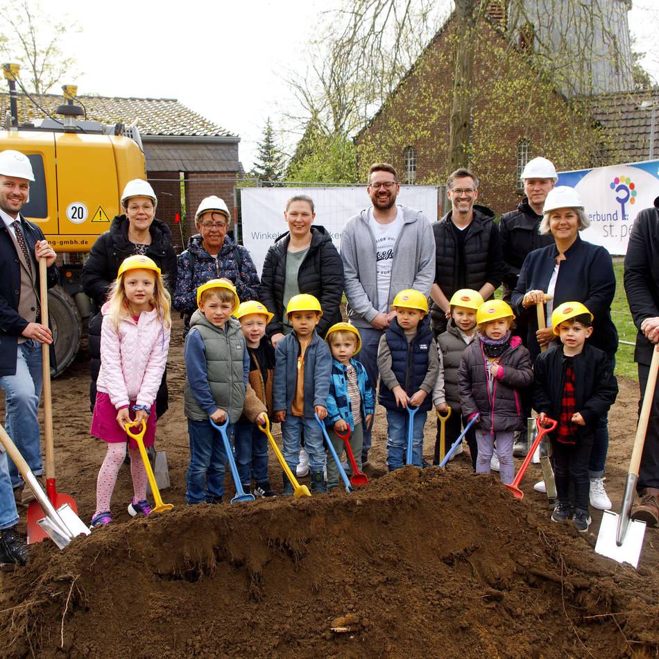 Neubau für katholische Einrichtung St. Marien: Start für die Kita-Erweiterung in Budberg