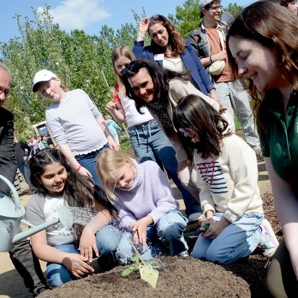 Grünes Klassenzimmer auf der Laga eröffnet: „Eine Stunde hier vermittelt mehr als zehn Stunden im Klassenraum“