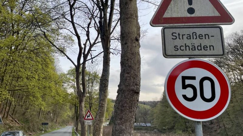 L 408 in Wermelskichen: Initiative fürchtet: Tempo 50 nur vorübergehend