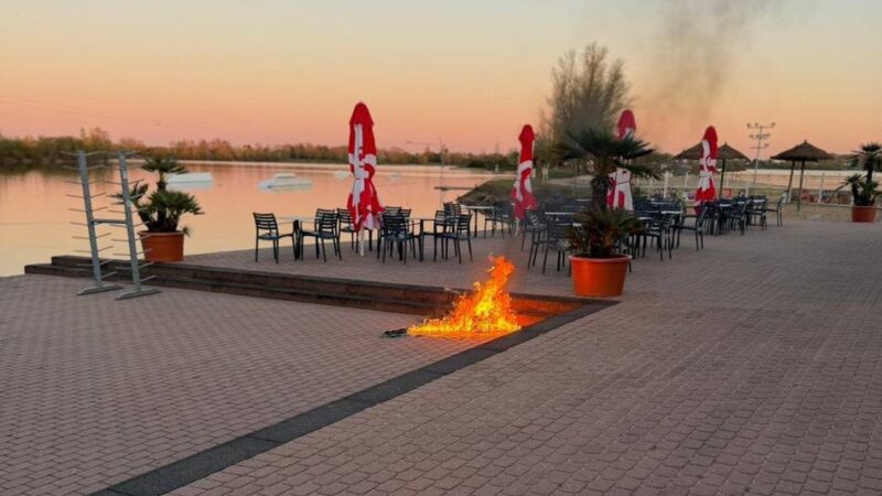 Einsatz für die Feuerwehr: Mülltonne brennt an Xantener Südsee