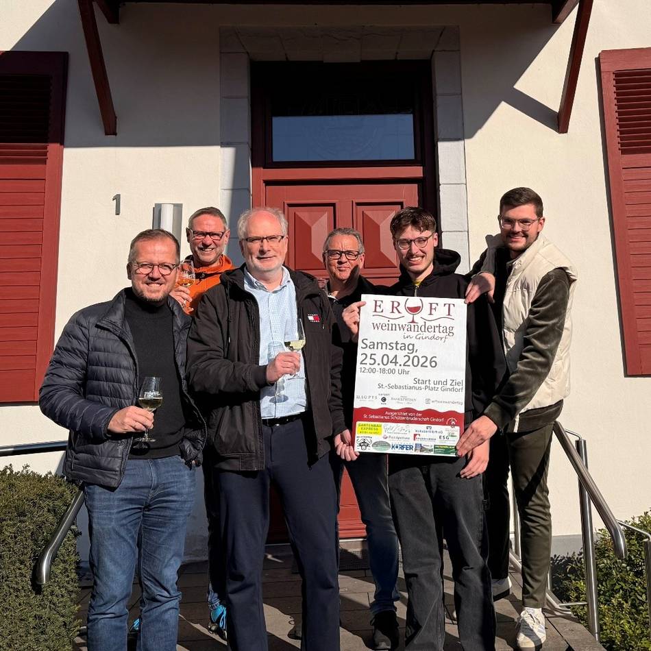 Veranstaltung in Gindorf: Mit Weingläsern zum Umhängen – Erft-Weinwandertag startet 2026 weiter durch