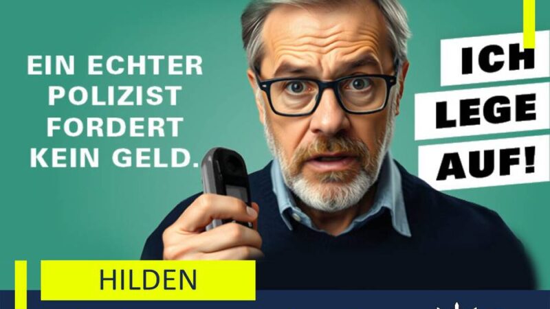 Betrug in Hilden: Polizei warnt vor Serie von Schockanrufen