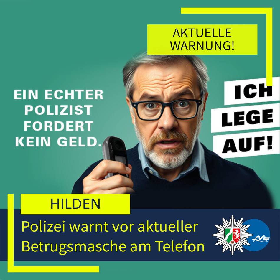 Betrug in Hilden: Polizei warnt vor Serie von Schockanrufen
