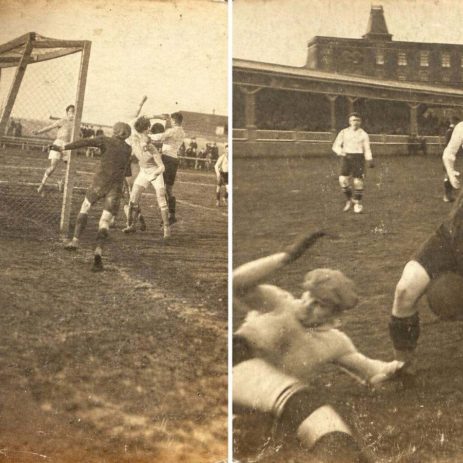 Alte Bilder ohne Namen und Ort: Rätsel um alte Fußball-Fotos mit Gocher Bezügen