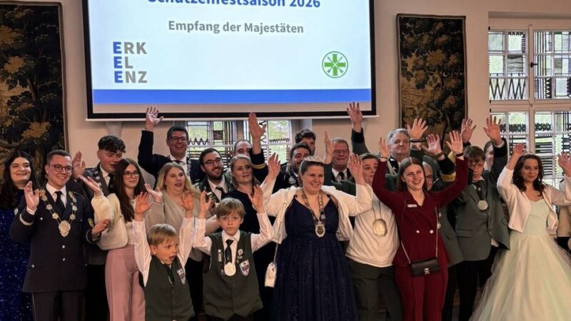 Mit den Majestäten: Schützenauftakt in Erkelenz