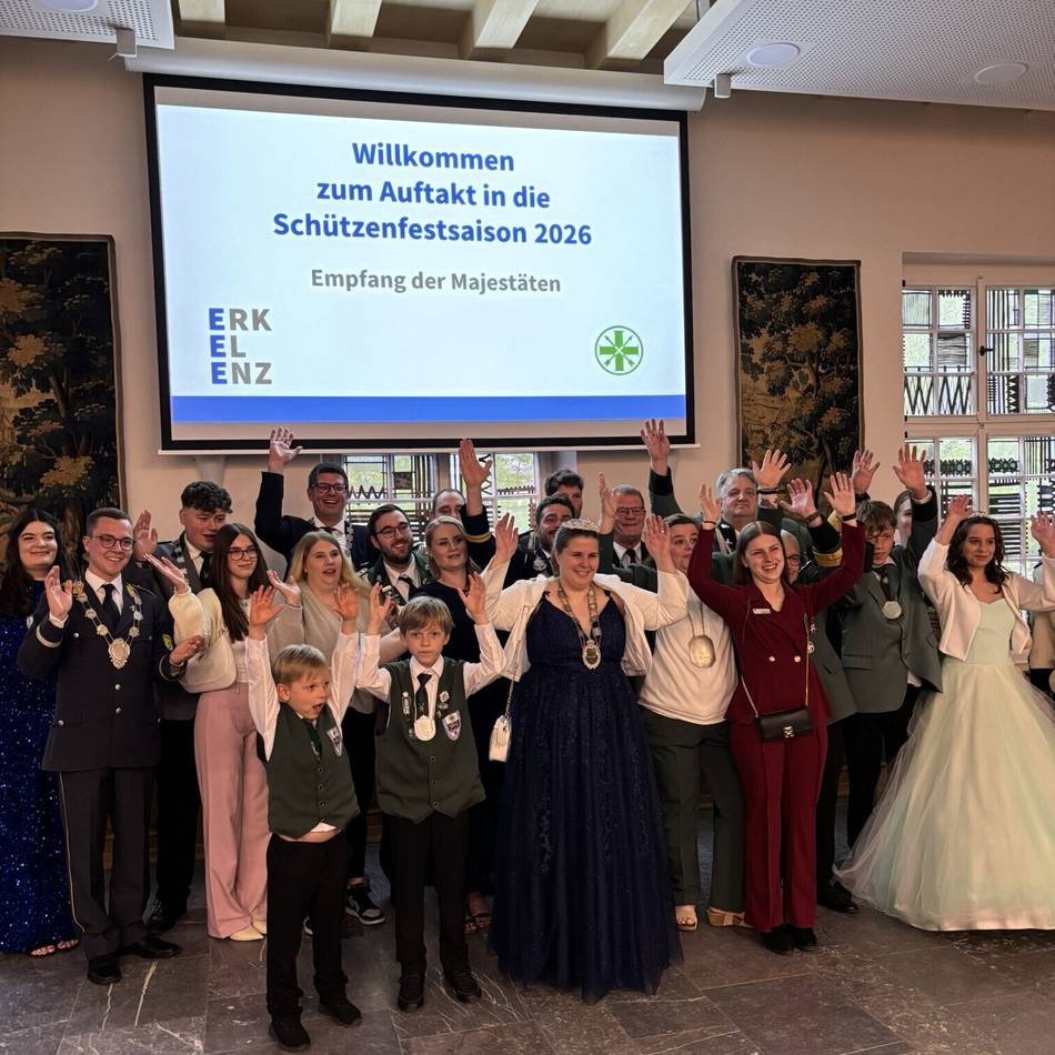 Mit den Majestäten: Schützenauftakt in Erkelenz