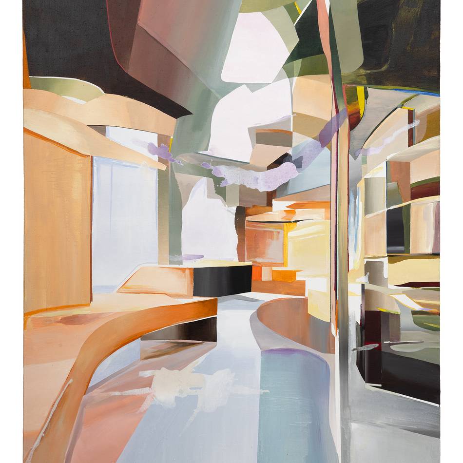 Ausstellung im Düsseldorfer Malkasten: Architektur in der Farbschmelze