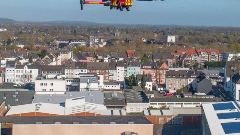 Flüge über Krefeld: Feuerwehr übt mit Drohne im Stadtgebiet
