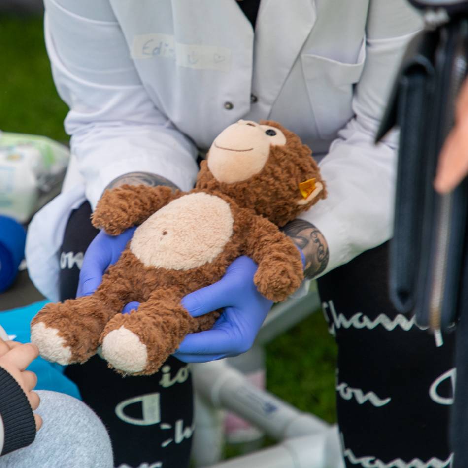 Krankenhaus in Moers: Mit dem verletzten Teddy zum Krankenhaus Bethanien