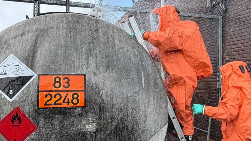 Bei RCN in Goch: Feuerwehr Goch übt Ernstfall im Chemiewerk
