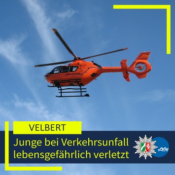 POL-ME: Zwölfjähriger Junge bei Verkehrsunfall lebensgefährlich verletzt – 2605030