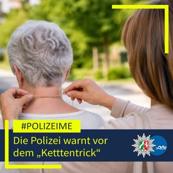 POL-ME: 74-Jähriger bestohlen: Polizei warnt erneut vor „Kettentrick“ – 2605097