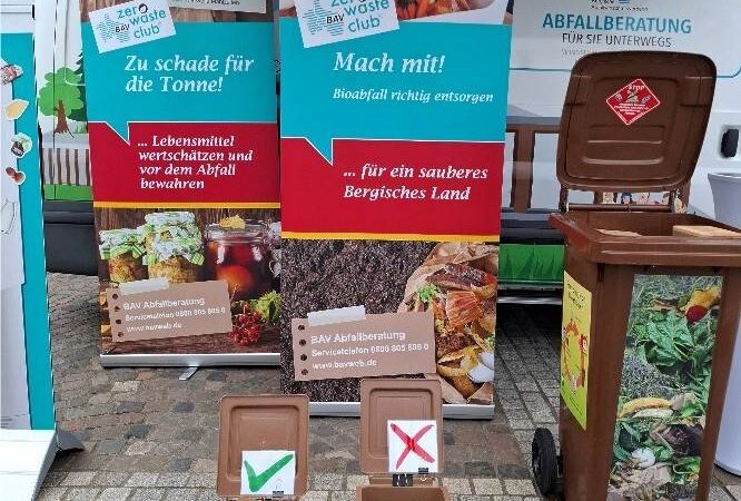 Entsorgung der Biotonne in Radevormwald: BAV-Infomobil macht Station auf dem Marktplatz