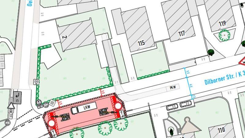 Verkehrseinschränkung in Niederkrüchten: Vollsperrung der Dilborner Straße