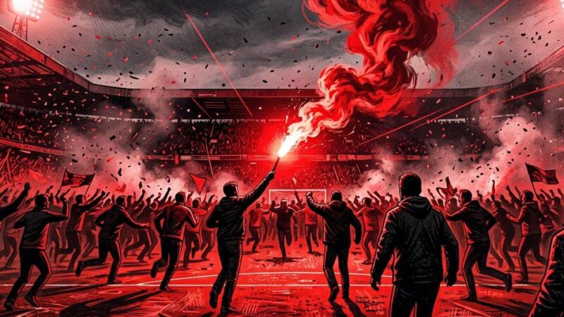 Gewalt im Fußball: Als ein Familienvater den Platz stürmt – und mit Pyro auf eine Polizistin schießt