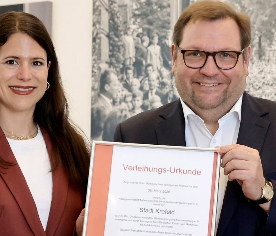 Krefeld: CDU lobt Gütesiegel – und kritisiert jahrelange Verzögerung