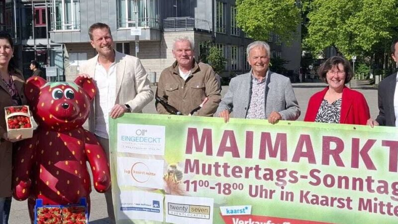Maimarkt in Kaarst: 60 Aussteller laden am Muttertag in die Stadtmitte ein