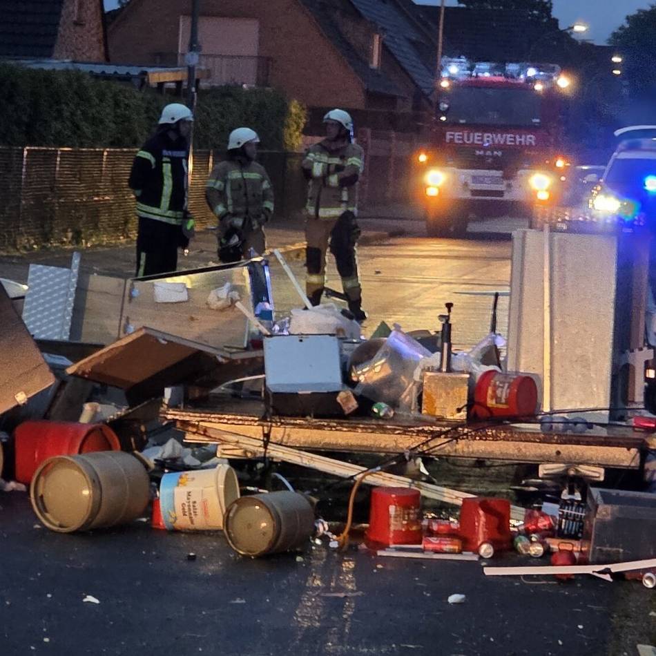 Vier Häuser beschädigt: Pommeswagen in Goch explodiert – „Trümmerteile durch die Gegend geflogen“