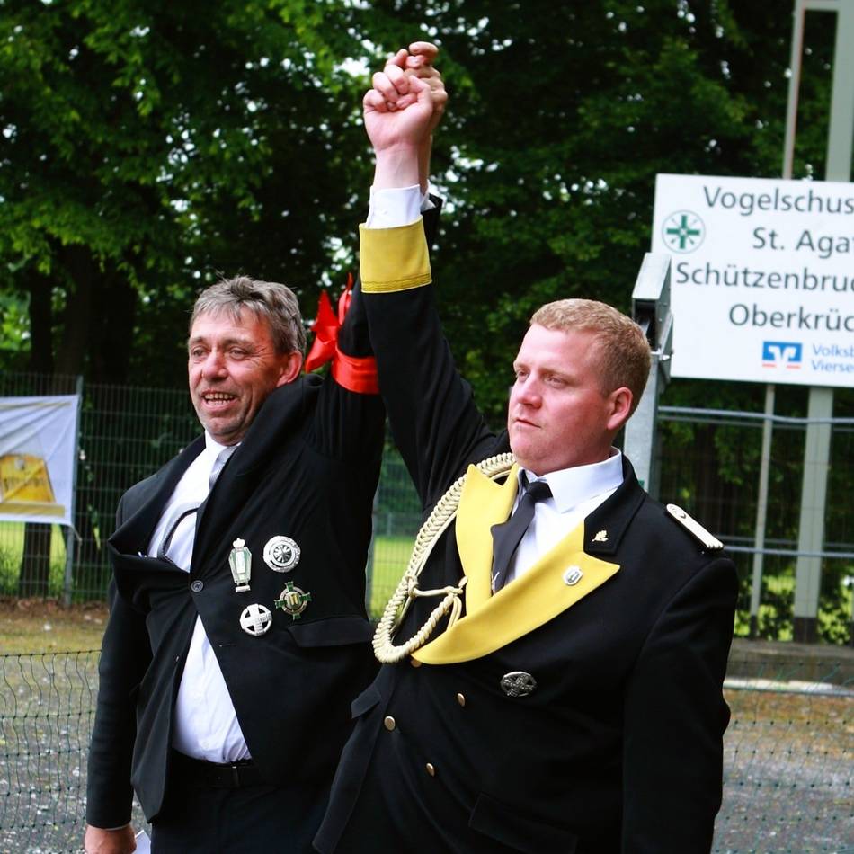 Bruderschaft aus Niederkrüchten: Neuer König für die St.-Agatha-Schützen