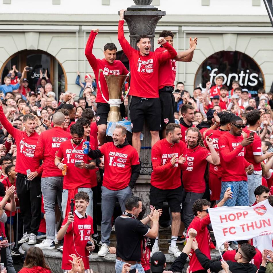 „Abgliferet, abgruumt“: Meisterschaft als Aufsteiger – Thun feiert sein Fußballmärchen