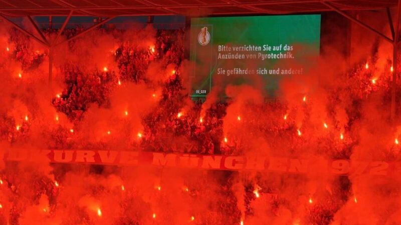 DFB ermittelt: Pyro-Fanprotest beim Pokalfinale könnte teuer werden