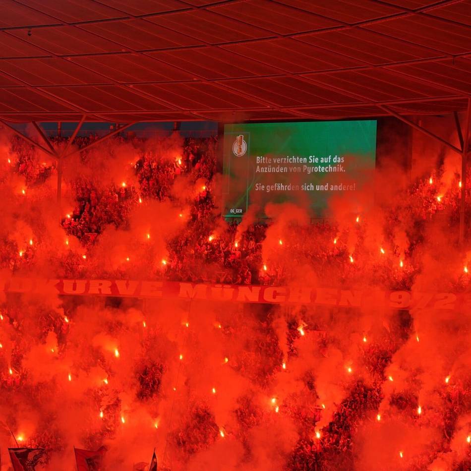 DFB ermittelt: Pyro-Fanprotest beim Pokalfinale könnte teuer werden