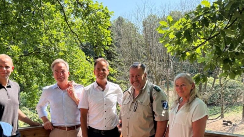 Süchtelner Höhen: Plattform im Wildgehege eröffnet