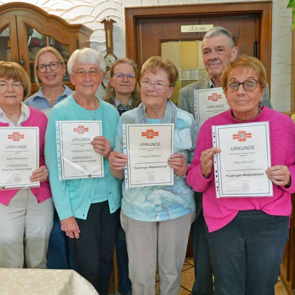 Willi Schlensog hat 65 Mal hintereinander das Goldene Sportabzeichen abgelegt und ist nun Ehrenmitglied im Traditionsverein: Nevigeser Turnverein 1862 freut sich über die künftig gute Halleninfrastruktur