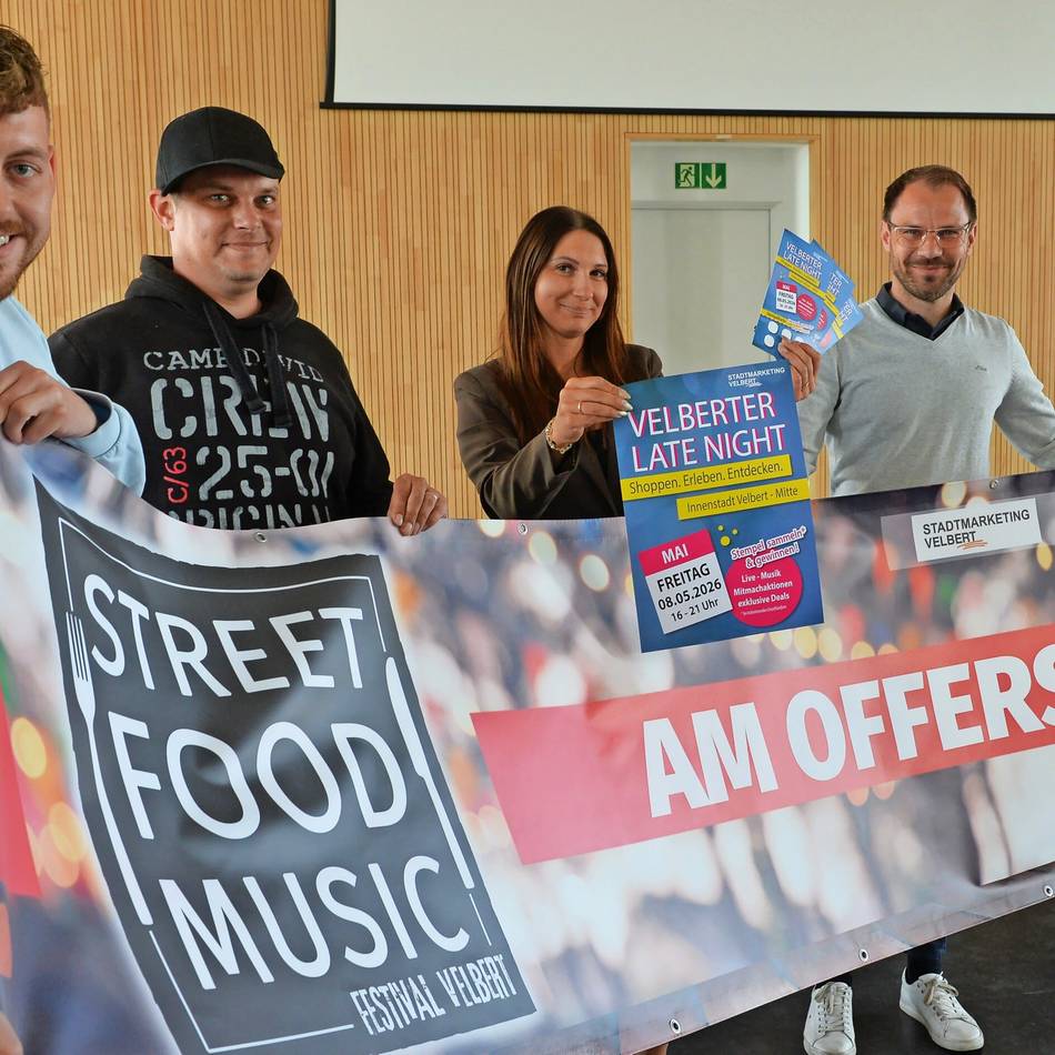 Weil verkaufsoffene Sonntage nicht mehr so gut ankommen, probiert das Stadtmarketing Velbert ein neues Format aus: Statt eines Europafestes gibt es einen Einkaufsabend mit Street Food und DJ-Musik