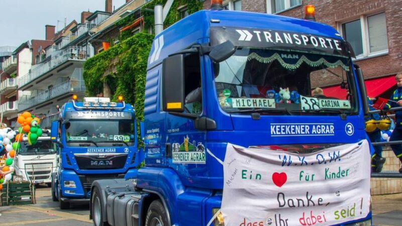 „Wunderland on Wheels“ am 30. Mai: Trucker-Ausfahrt für schwerkranke Kinder und Festival am Freizeitpark