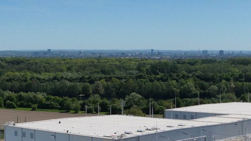 Großbaustelle in Meerbusch: Konverter-Bau geht in die finale Phase