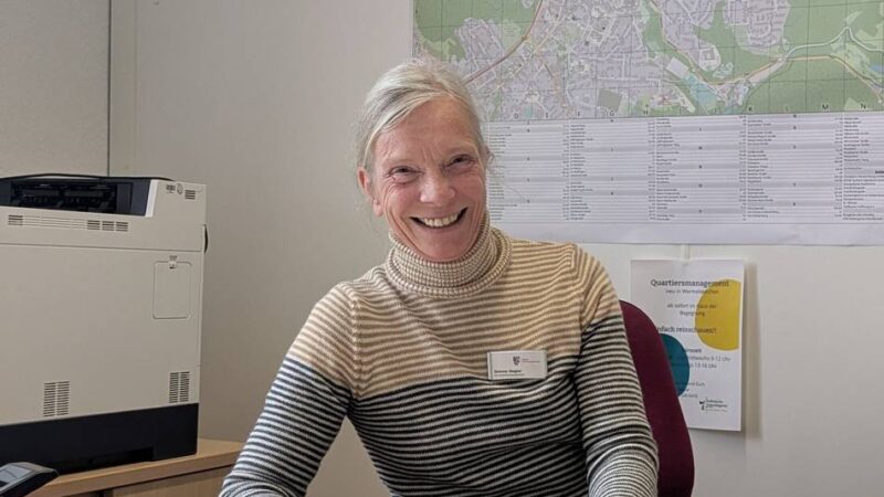 Einstand im neuen Quartiersbüro: „Ich habe große Erwartungen an die Quartiersmanagerin“