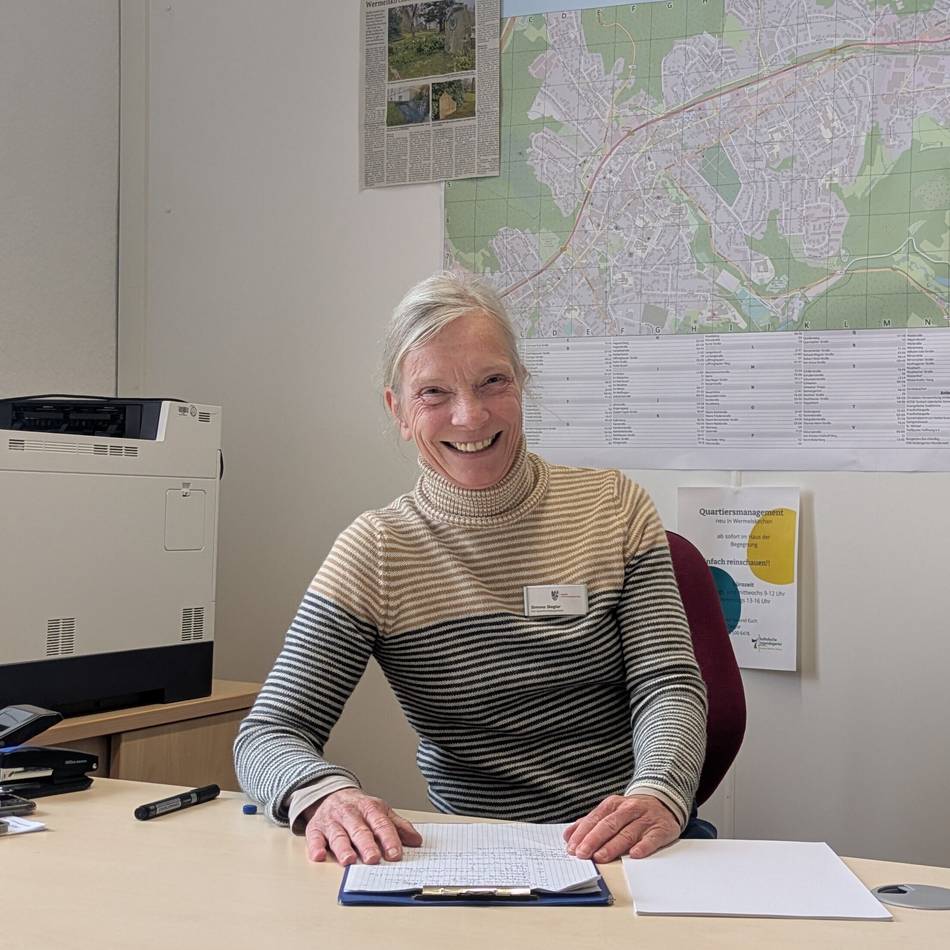 Einstand im neuen Quartiersbüro: „Ich habe große Erwartungen an die Quartiersmanagerin“