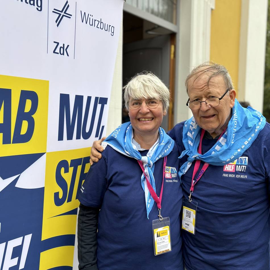 Erlebnisse in Würzburg: Kevelaerer Ehepaar war als Helfer beim Katholikentag