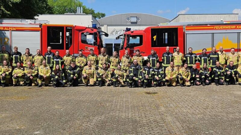 Prüfung bestanden: Verstärkung für die Feuerwehren in Alpen, Sonsbeck und Xanten