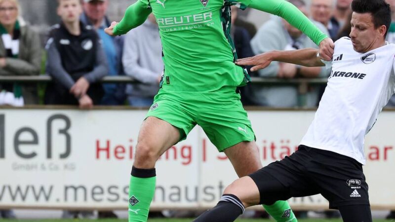 Erstes von zwei Freundschaftsspielen: Gladbach gewinnt 6:2 bei Spelle-Venhaus – mit zwei Doppelpackern