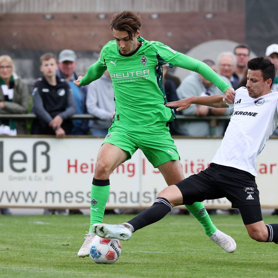 Erstes von zwei Freundschaftsspielen: Gladbach gewinnt 6:2 bei Spelle-Venhaus – mit zwei Doppelpackern