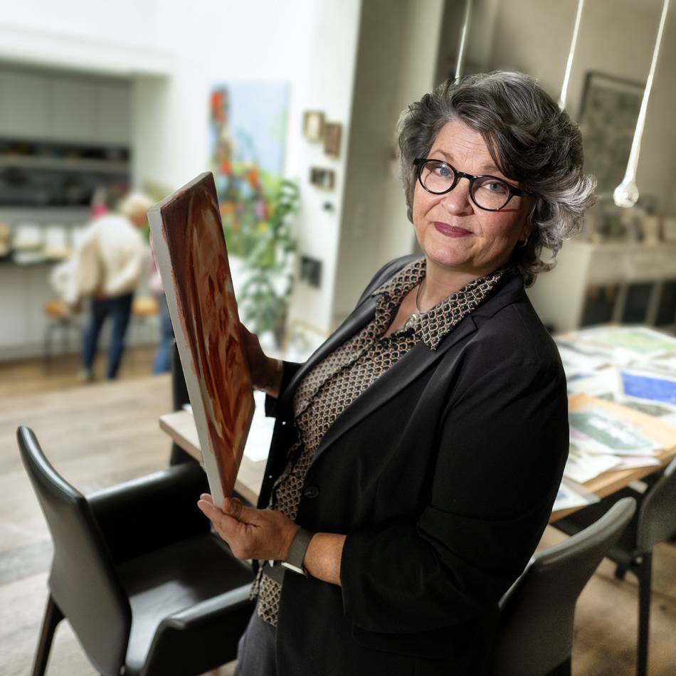 Kunst in Monheim: Melanie Tilkov öffnet ihr Atelier für Besucher