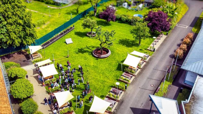 Evangelisches Schulzentrum in Hilden: Schüler gestalten ihre Traumwiese selbst mit