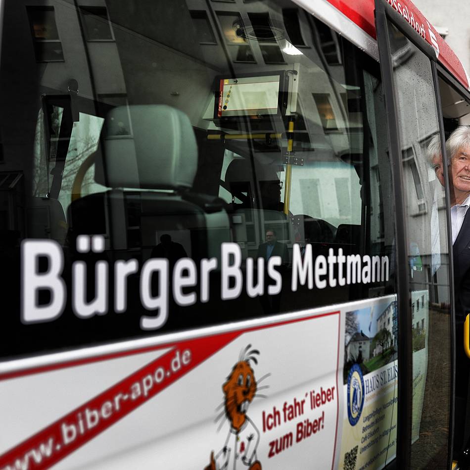 Mobilität in Mettmann: Bürgerbus nach vier Wochen Reparatur wieder im Einsatz