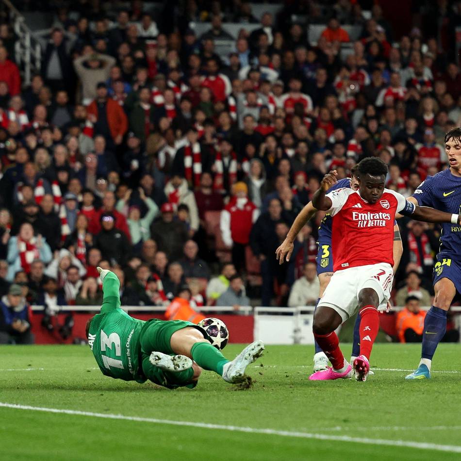 Heimsieg gegen Atlético Madrid: Saka stochert Ball über die Linie – Arsenal steht im Endspiel der Königsklasse